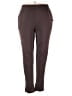 Roaman's Solid Brown Active Pants Size 18 Tall (L) - photo 1