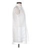 Zara 100% Ramie White Sleeveless Button-Down Shirt Size XS - photo 4
