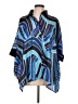 Gracia 100% Polyester Blue Short Sleeve Blouse Size L - photo 1