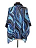 Gracia 100% Polyester Blue Short Sleeve Blouse Size L - photo 2