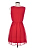 BCX 100% Polyester Solid Red Casual Dress Size XS - photo 2