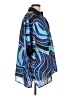 Gracia 100% Polyester Blue Short Sleeve Blouse Size L - photo 4
