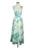 Cuddl Duds Tropical Green Casual Dress Size S (petite) - photo 1