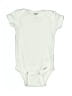 Gerber 100% Cotton Solid Ivory White Short Sleeve Onesie Size Newborn - photo 1