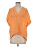 Xirena Orange Short Sleeve Blouse Size S - photo 1