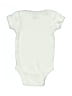 Gerber 100% Cotton Solid Ivory White Short Sleeve Onesie Size Newborn - photo 2