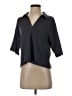 Splendid Solid Gray Short Sleeve Blouse Size S - photo 1