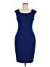 Cache Chevron-herringbone Blue Cocktail Dress Size M - photo 1