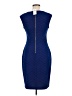 Cache Chevron-herringbone Blue Cocktail Dress Size M - photo 2