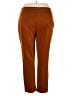 New Directions Solid Brown Casual Pants Size 3X - photo 2