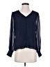 Sam and Jess 100% Polyester Blue Long Sleeve Blouse Size S (petite) - photo 1