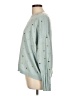 J.Jill Polka Dots Teal Pullover Sweater Size L - photo 5