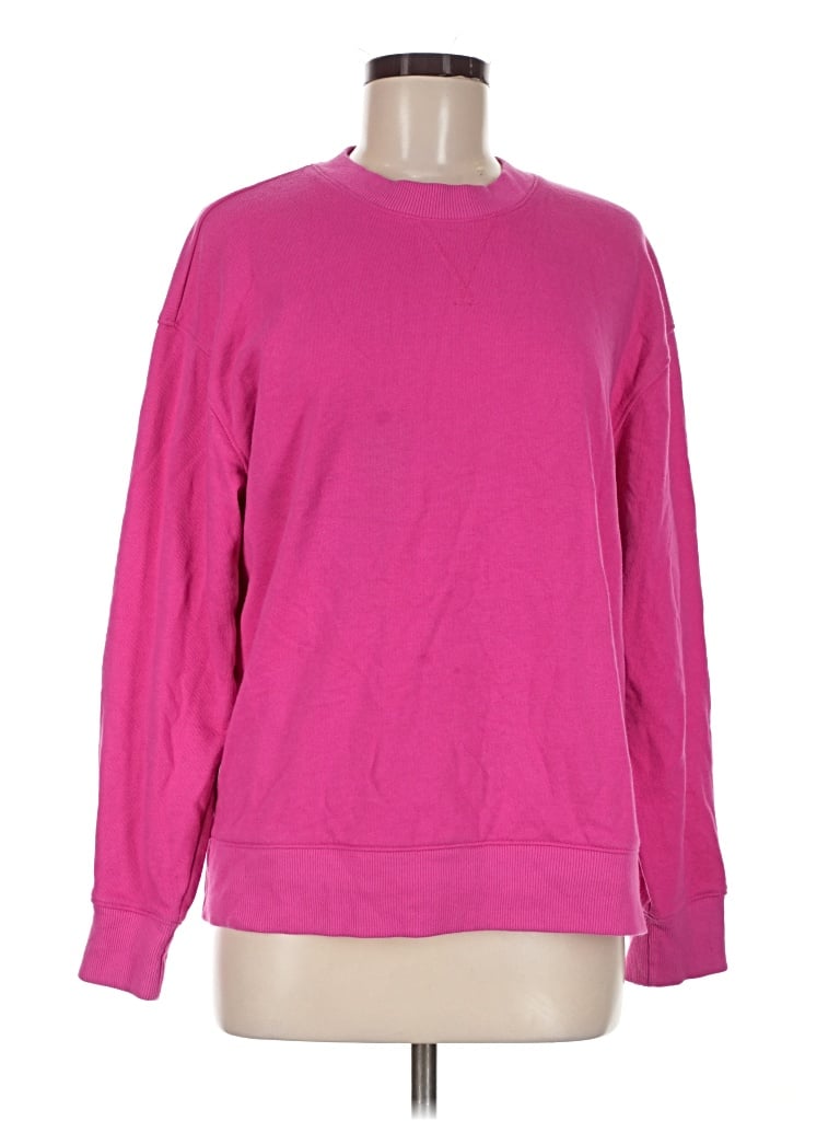 Pre-owned Time And Tru Sweatshirt In Pink