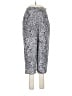 Hillard & Hanson 100% Silk Paisley Silver Silk Pants Size 10 - photo 1