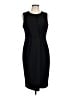 Calvin Klein Solid Black Cocktail Dress Size 10 - photo 1