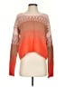 Lulus Color Block Orange Pullover Sweater Size S - photo 1