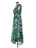 Taylor 100% Polyester Tropical Teal Cocktail Dress Size S (estimated) - photo 5