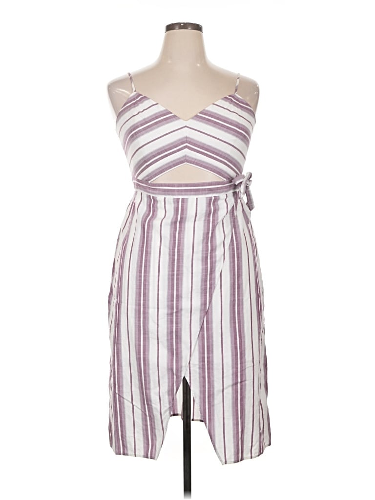 Pre-owned Express Casual Dress In Purple