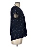 Unbranded Stars Blue Short Sleeve Blouse Size L - photo 4