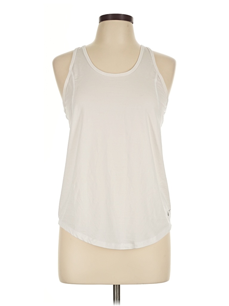 Pre-owned Nike Sleeveless T-shirt In Ivory