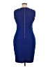 Calvin Klein Solid Blue Cocktail Dress Size 14 - photo 2
