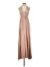 Free People 100% Polyester Tan Casual Dress Size S - photo 1