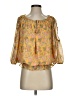 Max Studio 100% Polyester Yellow 3/4 Sleeve Blouse Size XS - photo 1
