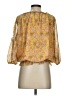 Max Studio 100% Polyester Yellow 3/4 Sleeve Blouse Size XS - photo 2