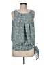 Max Edition 100% Polyester Teal Sleeveless Blouse Size M - photo 1