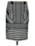 Max Studio Chevron-herringbone Gray Casual Skirt Size XS - photo 2