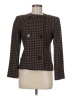 Salvatore Ferragamo 100% Wool Houndstooth Brown Wool Blazer Size 8 - photo 1