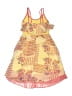 Jona Michelle 100% Polyester Print Yellow Dress Size 10 - photo 2