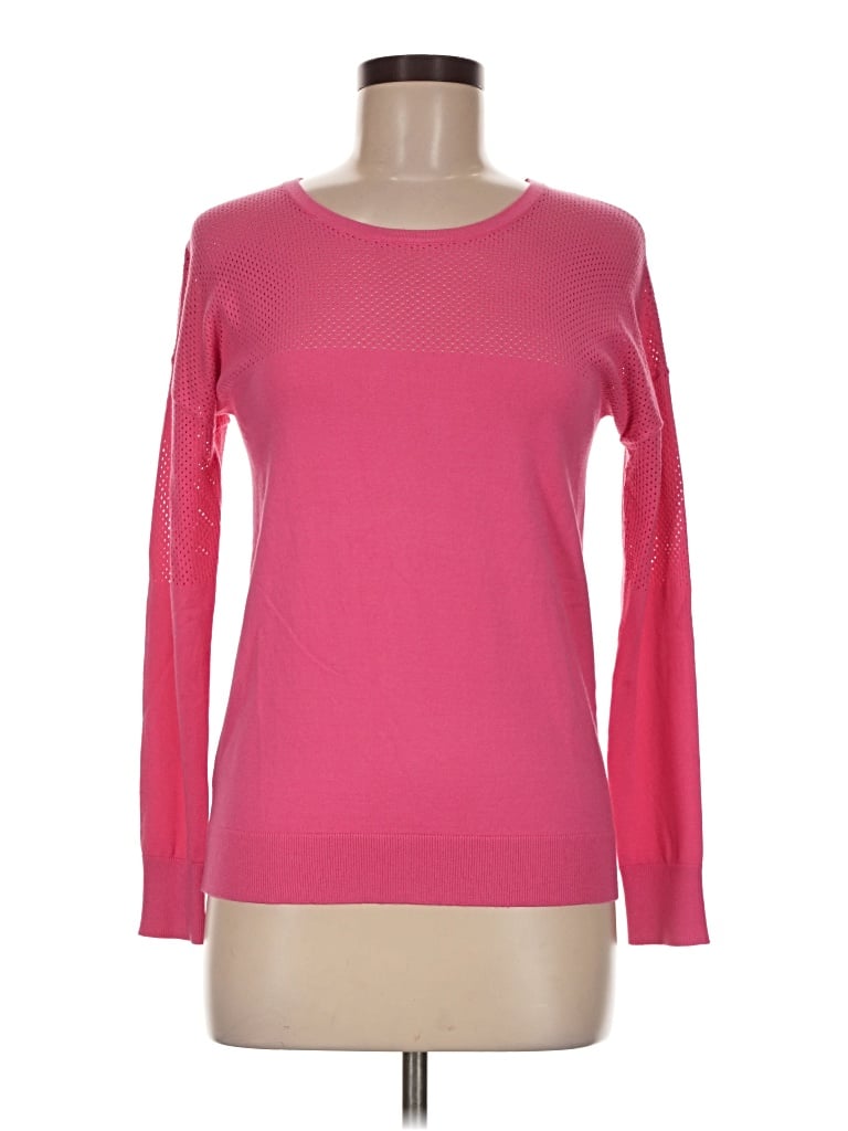 Pre-owned J. Society Long Sleeve Top Pink Crew Neck Tops