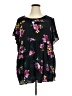 Torrid 100% Rayon Black Short Sleeve Blouse Size 5X Plus (5) - photo 1
