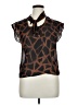 Sag Harbor 100% Polyester Animal Print Brown Sleeveless Blouse Size 10 - photo 1