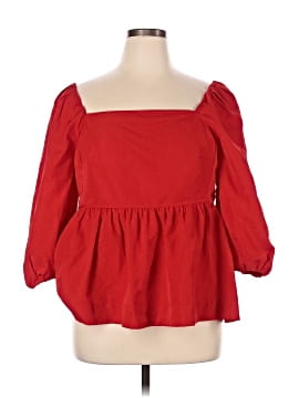 Free Assembly 3/4 Sleeve Blouse