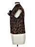Sag Harbor 100% Polyester Animal Print Brown Sleeveless Blouse Size 10 - photo 5