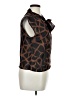 Sag Harbor 100% Polyester Animal Print Brown Sleeveless Blouse Size 10 - photo 4