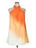 Shein 100% Polyester Orange Cocktail Dress Size L - photo 1