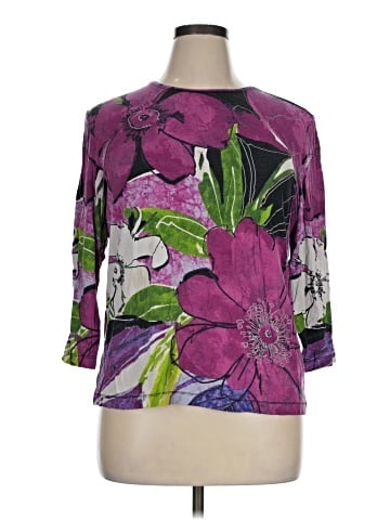 Chico's 3/4 Sleeve T-Shirt (view 1)