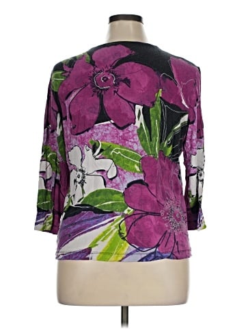 Chico's 3/4 Sleeve T-Shirt (view 2)