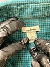 L.L.Bean Houndstooth Teal Long Sleeve Blouse Size XS - photo 7