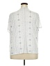 Fred David White Short Sleeve Blouse Size 3X - photo 2