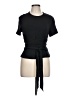Ser.O.Ya Black Short Sleeve Top Size L - photo 1