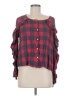 Tinseltown Red 3/4 Sleeve Blouse Size M - photo 1