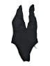 Shade & Shore Solid Black One Piece Swimsuit Size M - photo 1