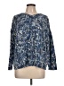 J.Jill Paisley Blue Pullover Sweater Size L - photo 1