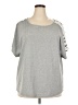 Shein Gray Short Sleeve Top Size 2X - photo 1