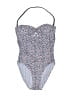 J.Crew Print Blue One Piece Swimsuit Size 4 - photo 1