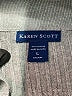 Karen Scott 100% Cotton Gray Pullover Sweater Size L - photo 7